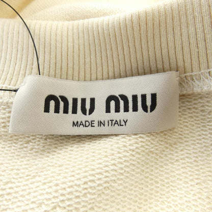 ミュウミュウ 刺繍ロゴ スウェットシャツ