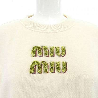 ミュウミュウ 刺繍ロゴ スウェットシャツ