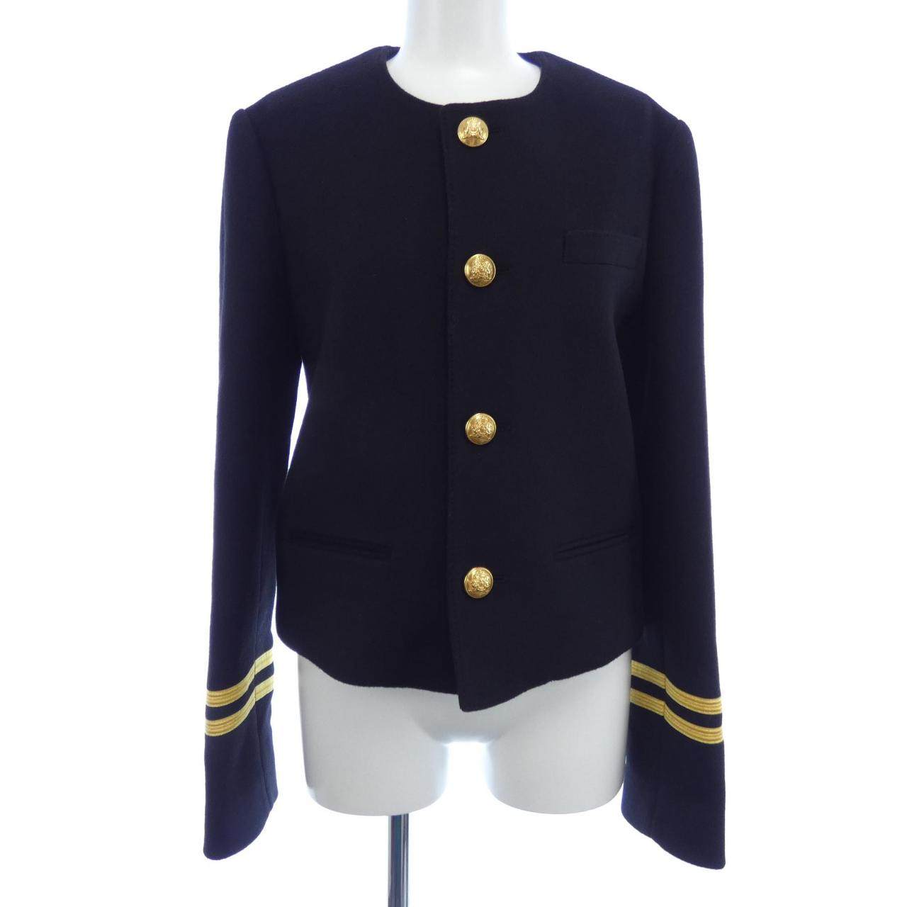 セリーヌ カシミヤノーカラージャケット