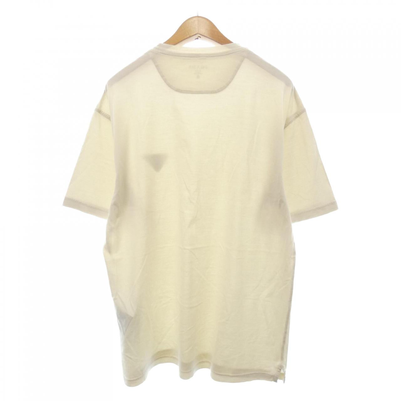 プラダ トライアングルロゴ コットンTシャツ