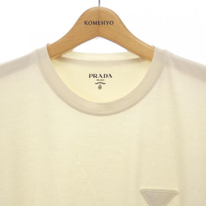 プラダ トライアングルロゴ コットンTシャツ