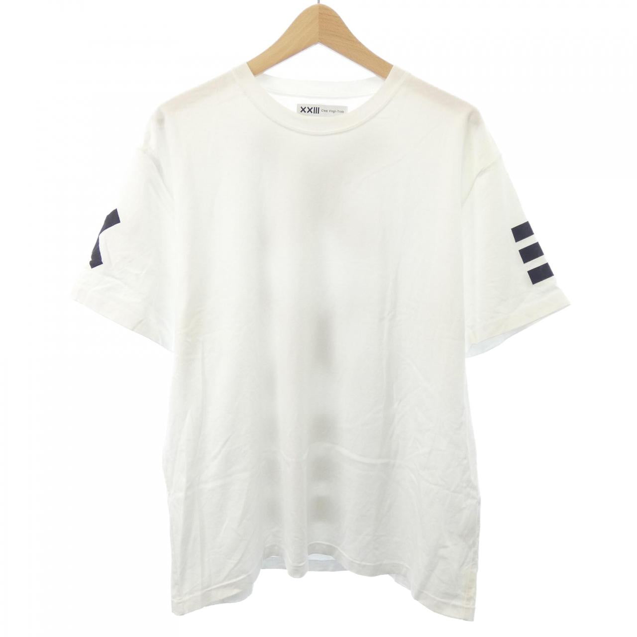 XXIII C'EST VINGT-TR コットンTシャツ