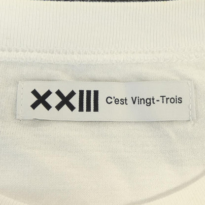 XXIII C'EST VINGT-TR コットンTシャツ