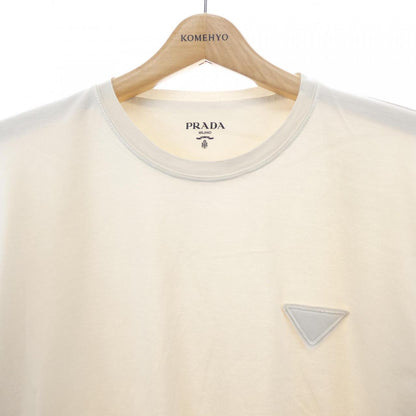 プラダ トライアングルロゴ コットンTシャツ