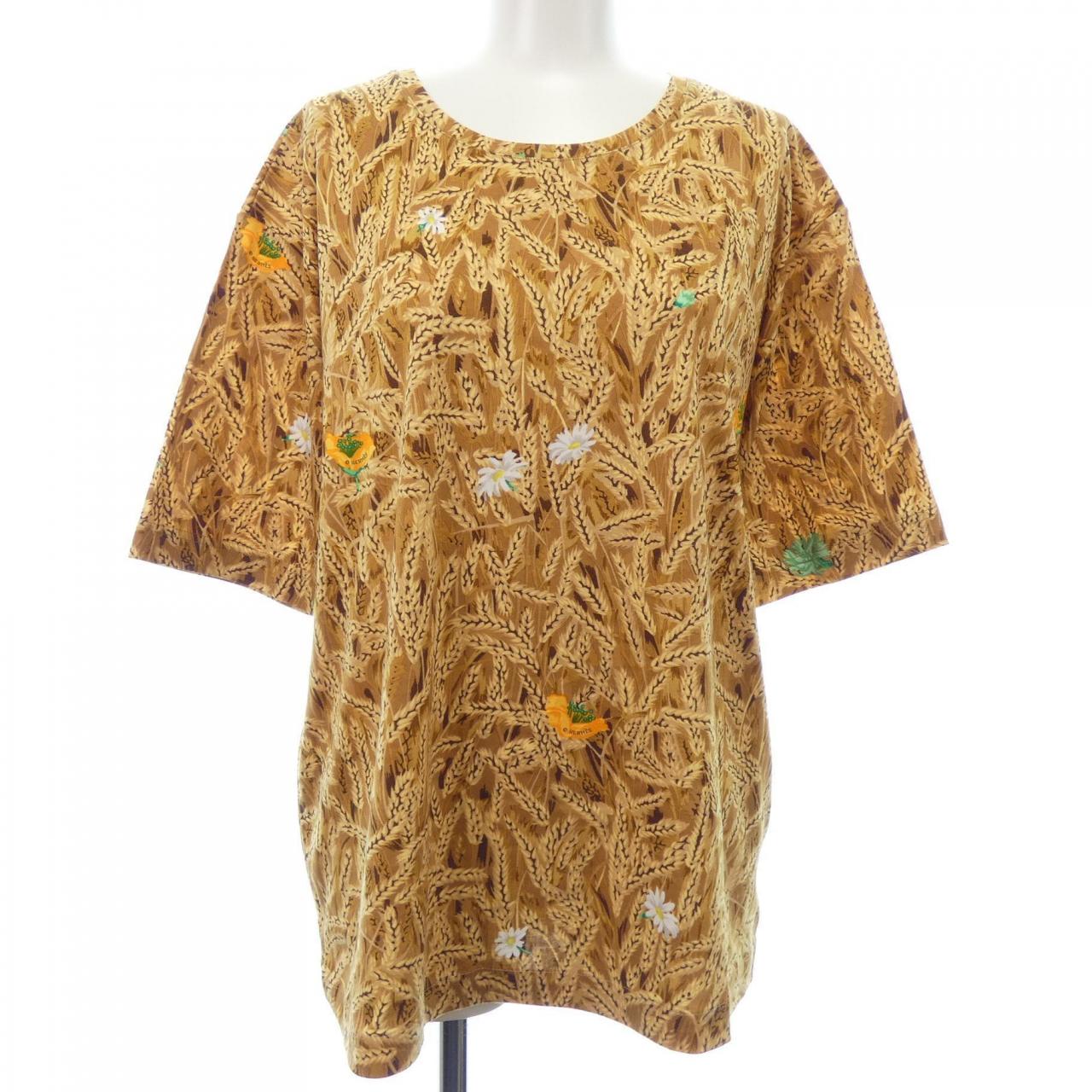 エルメス LAPINS DANS UN CHAMP コットンTシャツ
