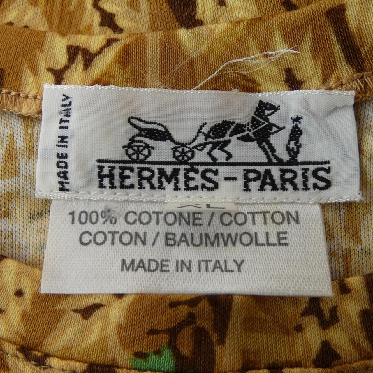 エルメス LAPINS DANS UN CHAMP コットンTシャツ