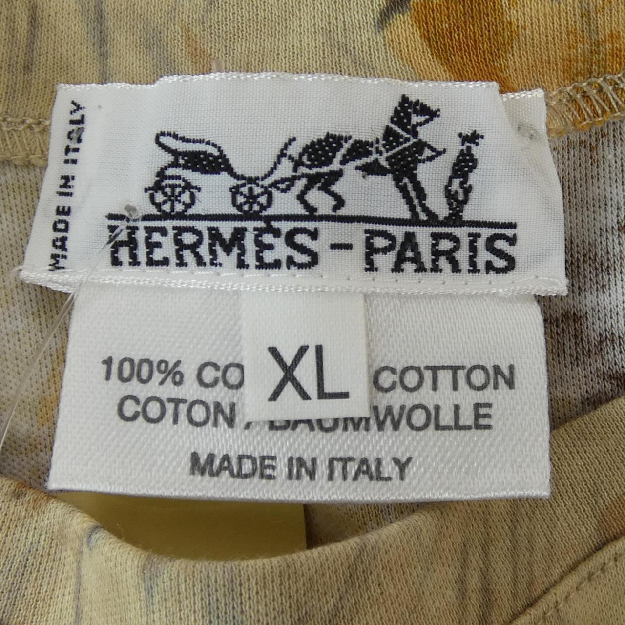 エルメス LIONS DANS LA SAVANE コットンTシャツ