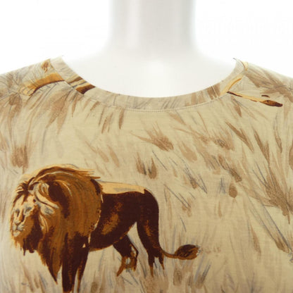 エルメス LIONS DANS LA SAVANE コットンTシャツ