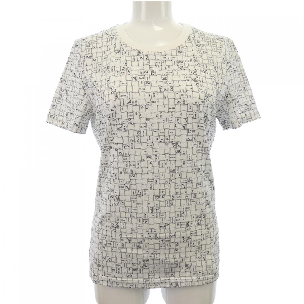 エルメス ボルデュックオカレ Tシャツ コットン Tシャツ 36