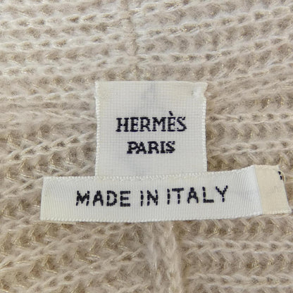 エルメス LES TAMBOURS FINESSE カシミヤ混 ロング カーディガン