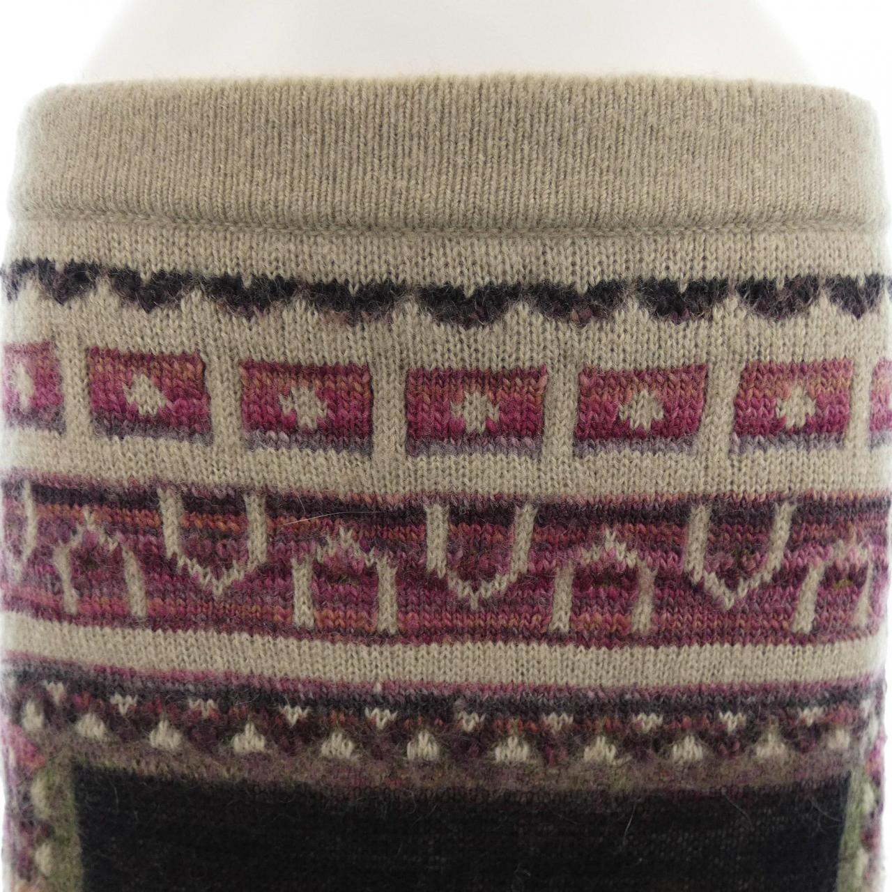 シャネル カシミヤ混スカート