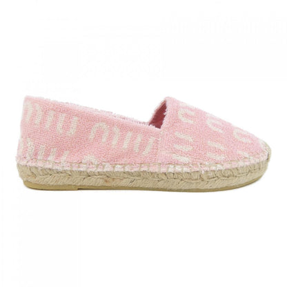 ミュウミュウ ESPADRILLAS SPUGNA LOGO エスパドリーユ