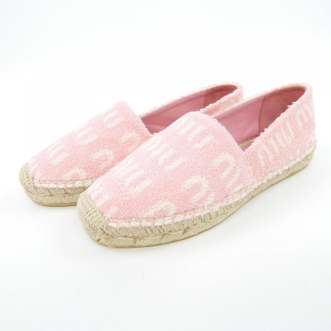 ミュウミュウ ESPADRILLAS SPUGNA LOGO エスパドリーユ