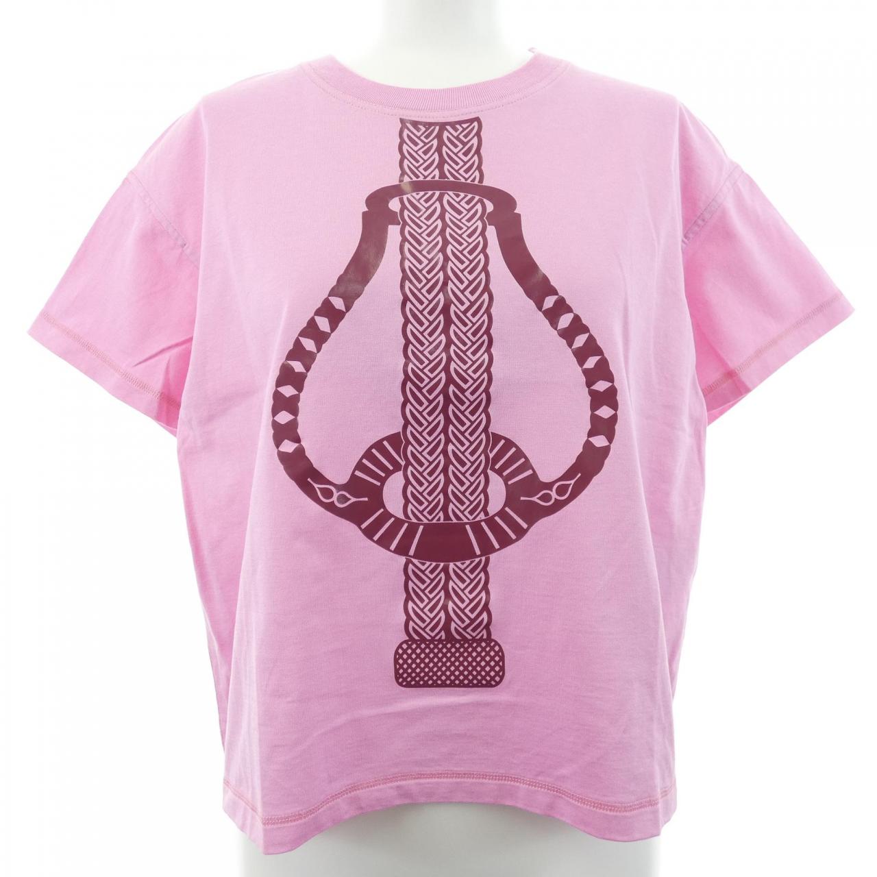 エルメス FANTAISIE D'ETRIERS コットンTシャツ