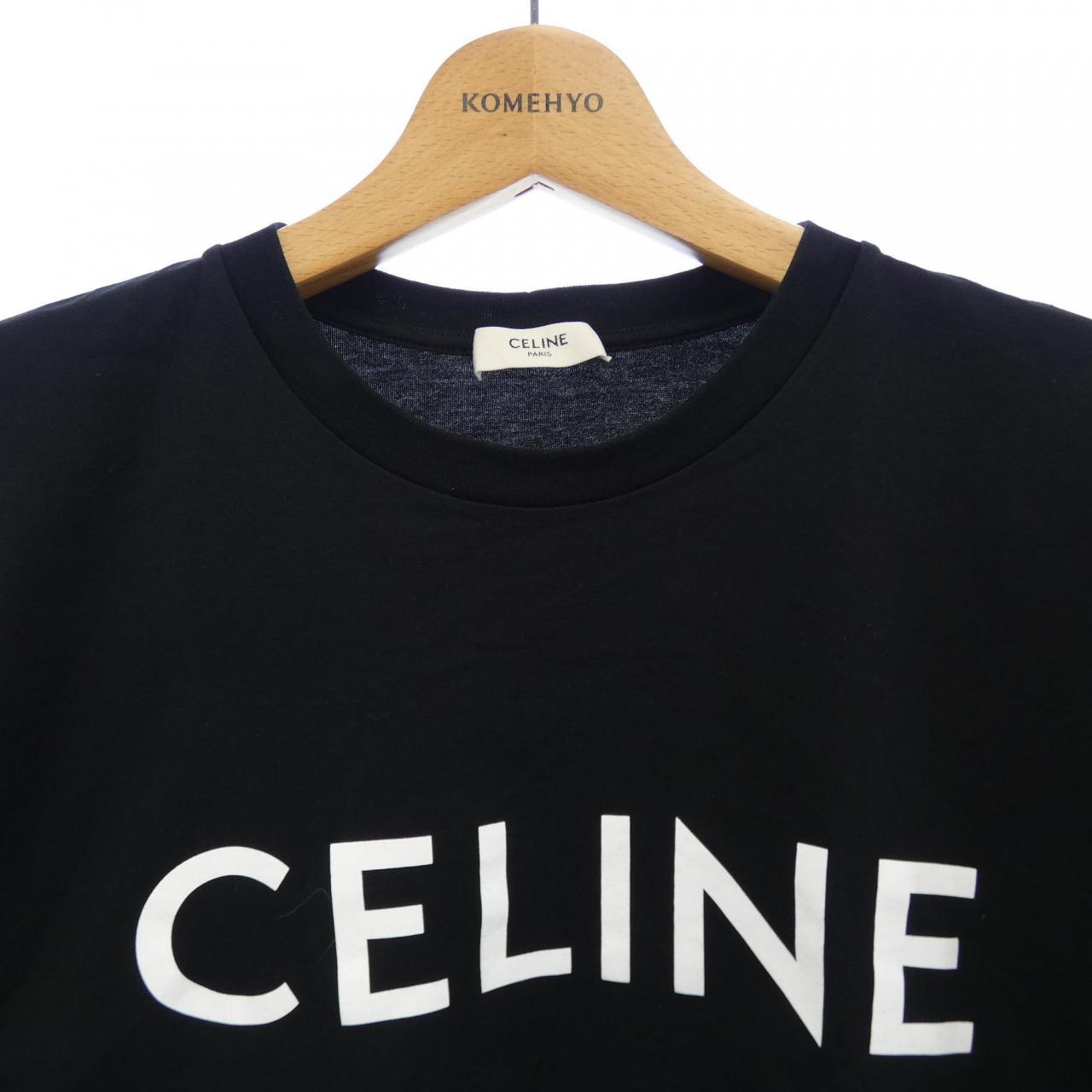 セリーヌ CELINEプリント コットンTシャツ