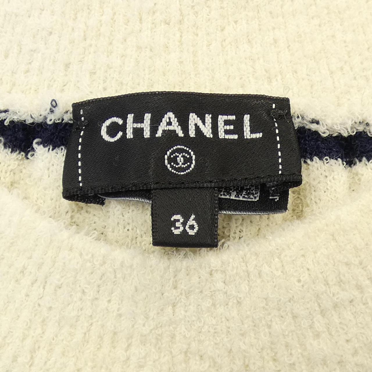 シャネル ボーダーワンピース