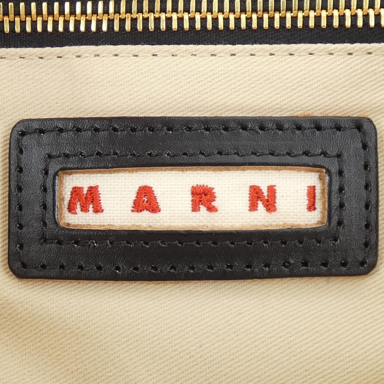 マルニ EAST-WESTトートバッグ コットンナイロン トートバッグ