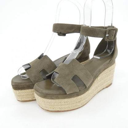 エルメス エルダ シェーヴルヴェロア サンダル