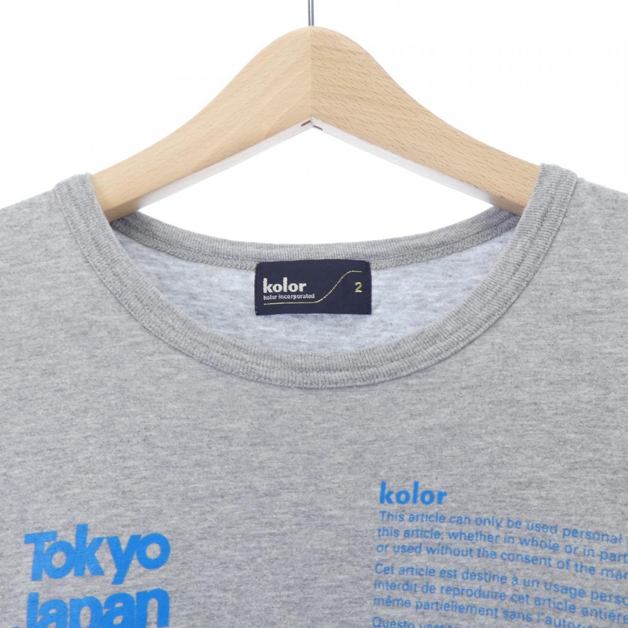 カラー コットンTシャツ