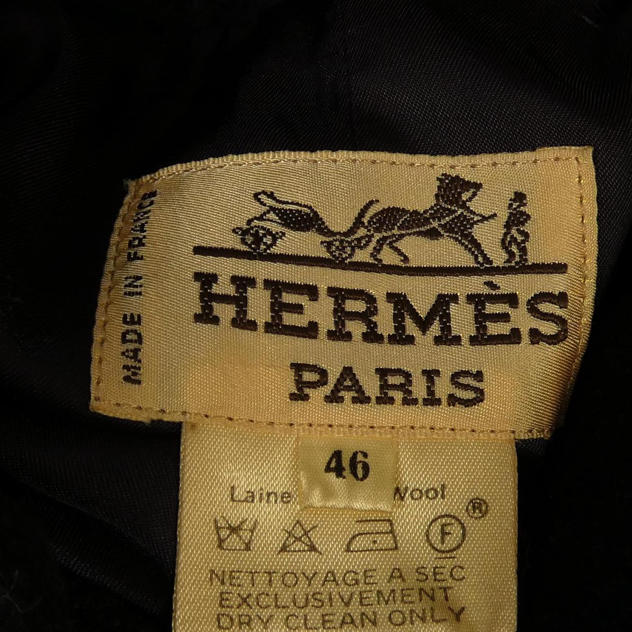 エルメス ウールレーヨンダッフルコート