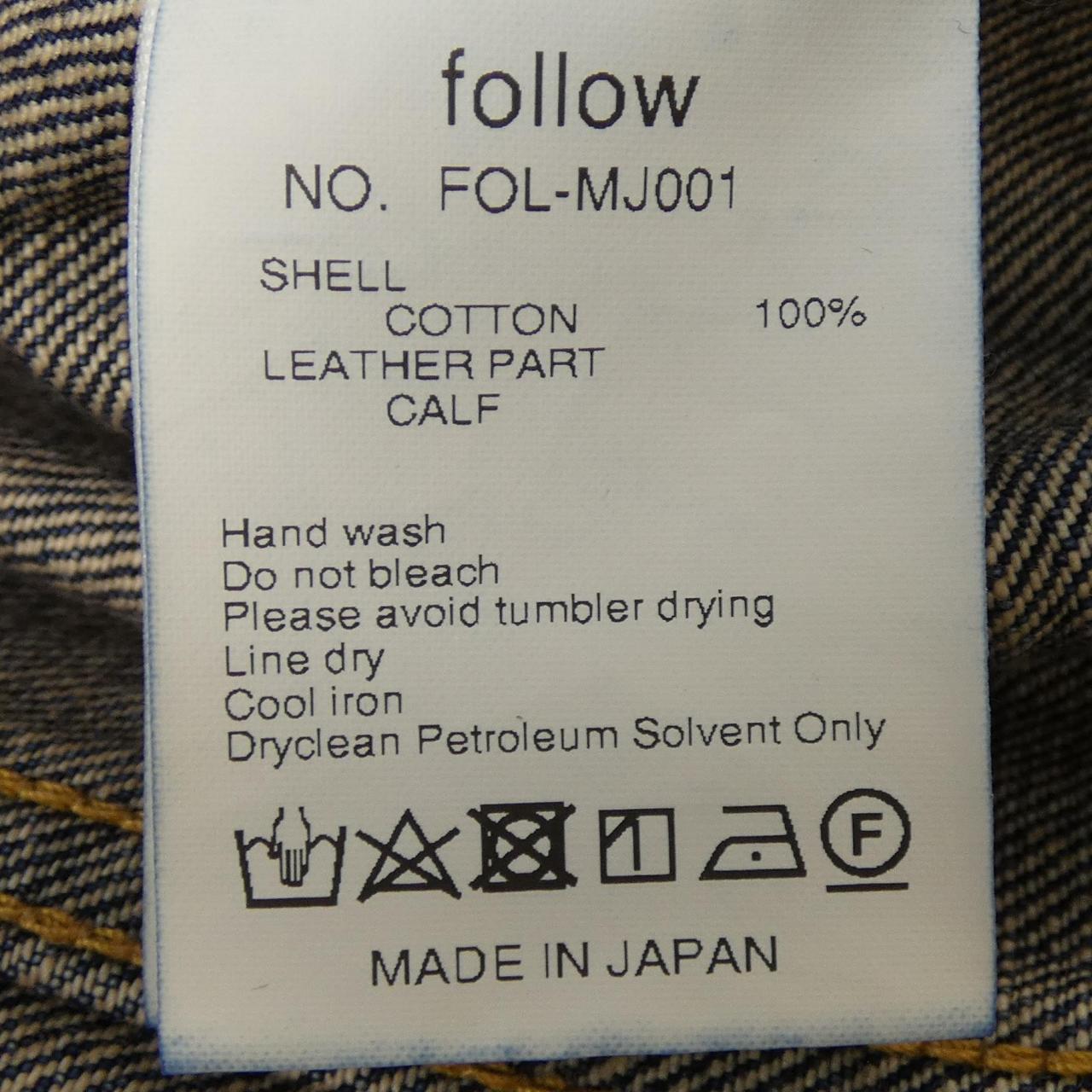 FOLLOW デニムジャケット