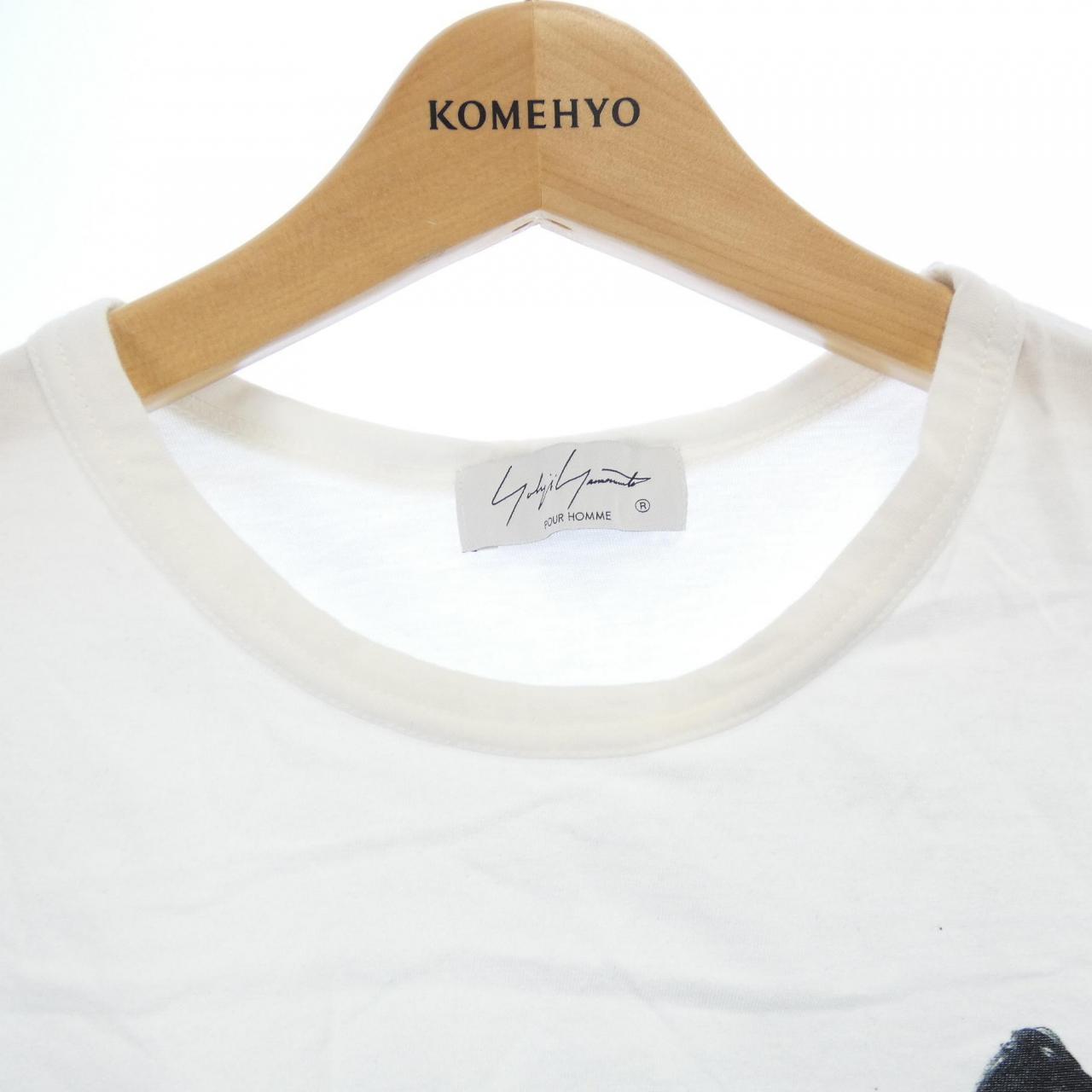 ヨウジヤマモトプールオム コットンTシャツ