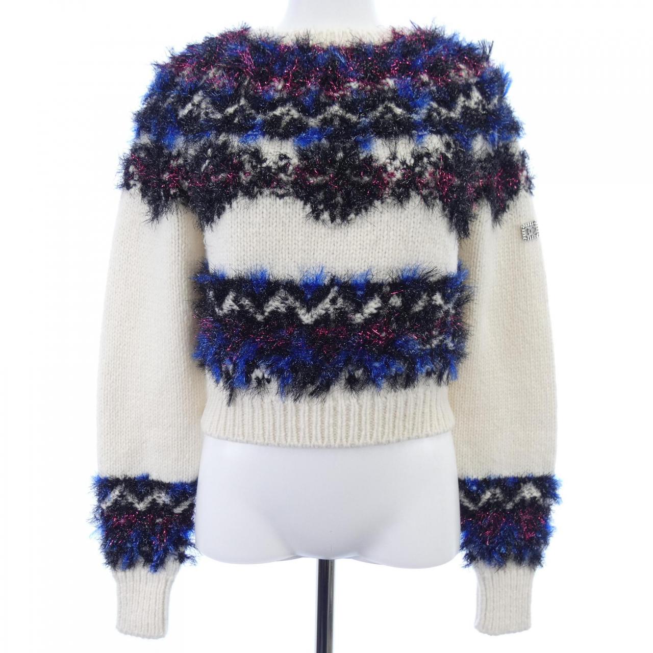 シャネル カシミヤ混ニットトップス