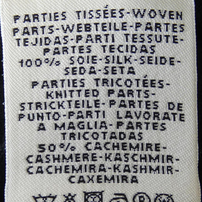 エルメス POSTE ET CAVALEIE ツイルレーヌ シルク カシミヤワンピース36