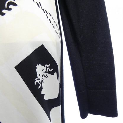 エルメス POSTE ET CAVALEIE ツイルレーヌ シルク カシミヤワンピース36