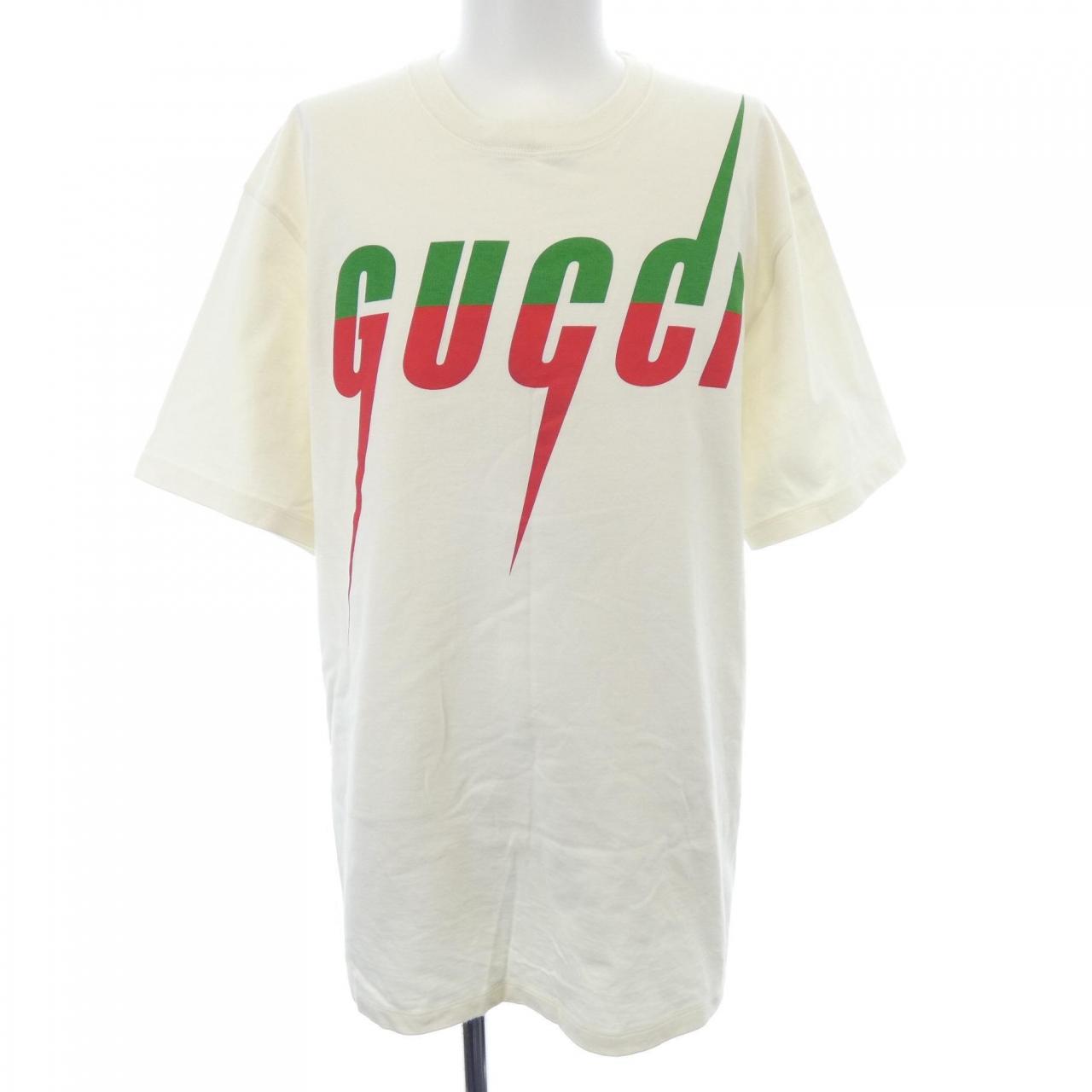 グッチ ブレードプリント コットンTシャツ