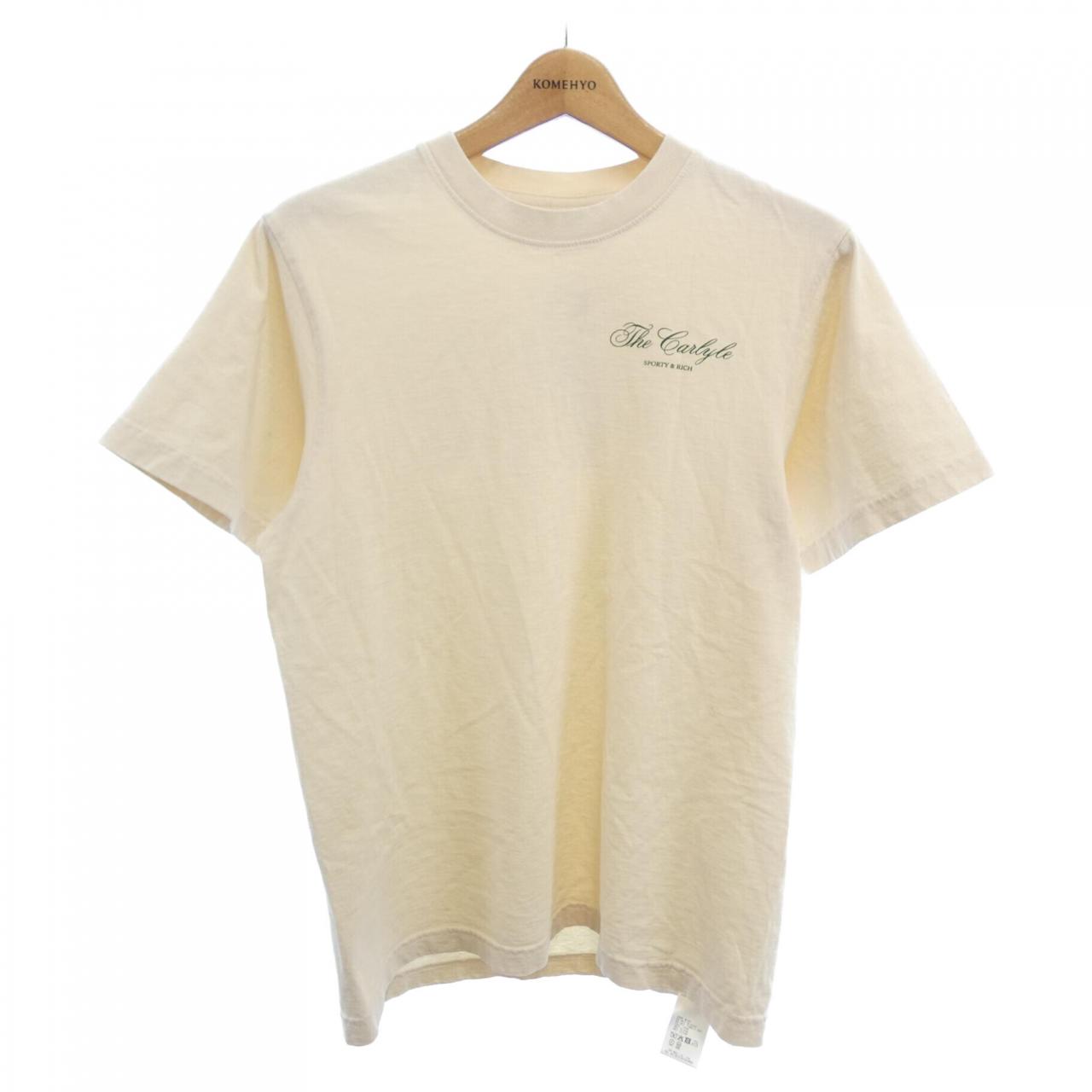スポーティーアンドリッチ コットンTシャツ
