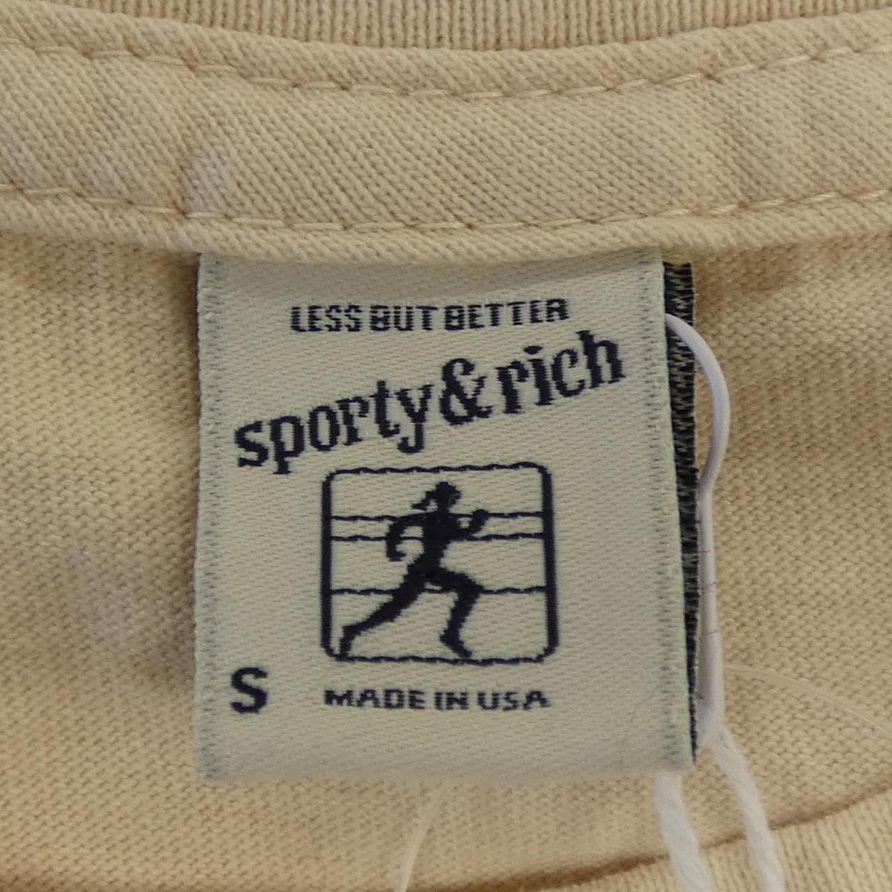 スポーティーアンドリッチ コットンTシャツ
