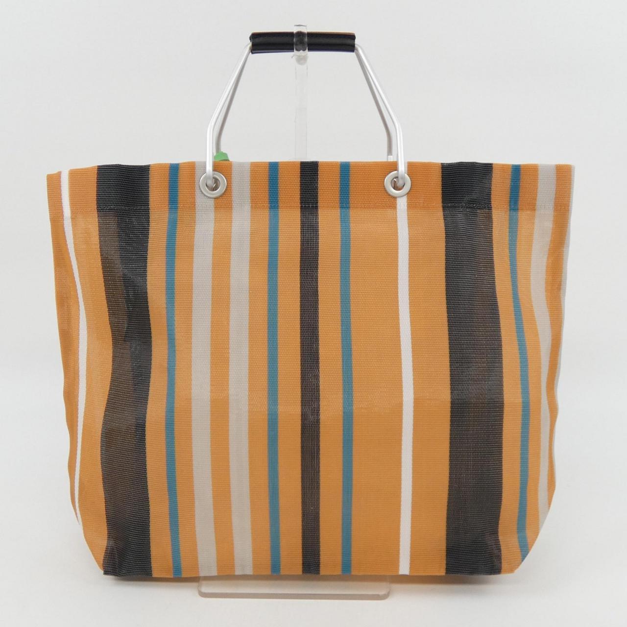 マルニ MARKETストライプトートバッグ