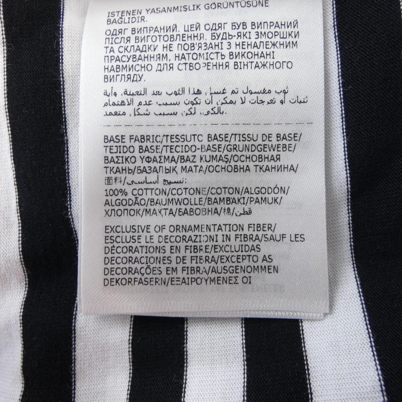 モンクレール ストライプコットンTシャツ