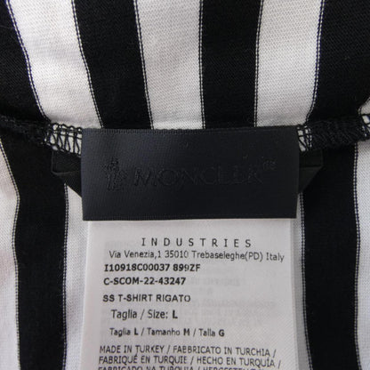 モンクレール ストライプコットンTシャツ
