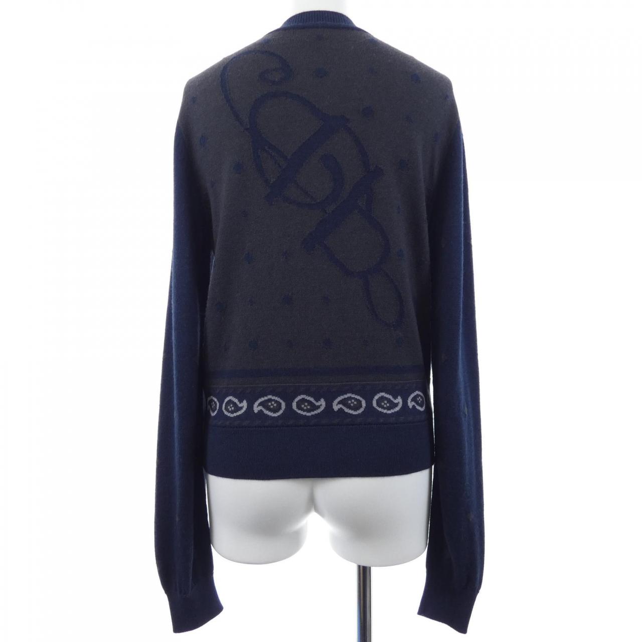 エルメス HARNAIS DE COUR シルクカシミヤカーディガン