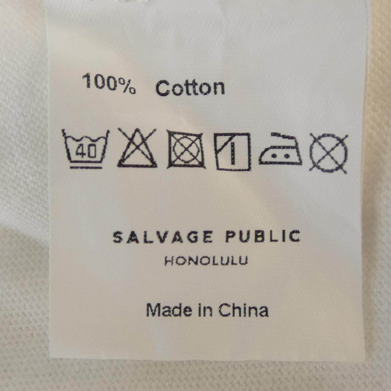 SALVAGE PUBLIC コットンTシャツ