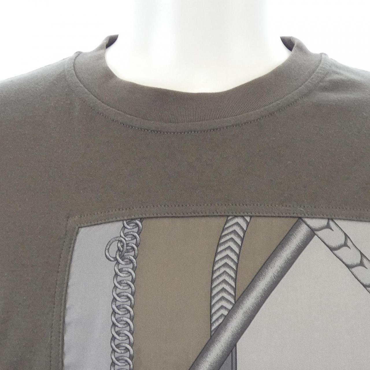 エルメス PARCORS SANS FAUTE DECADRE カシミヤ混 Tシャツ