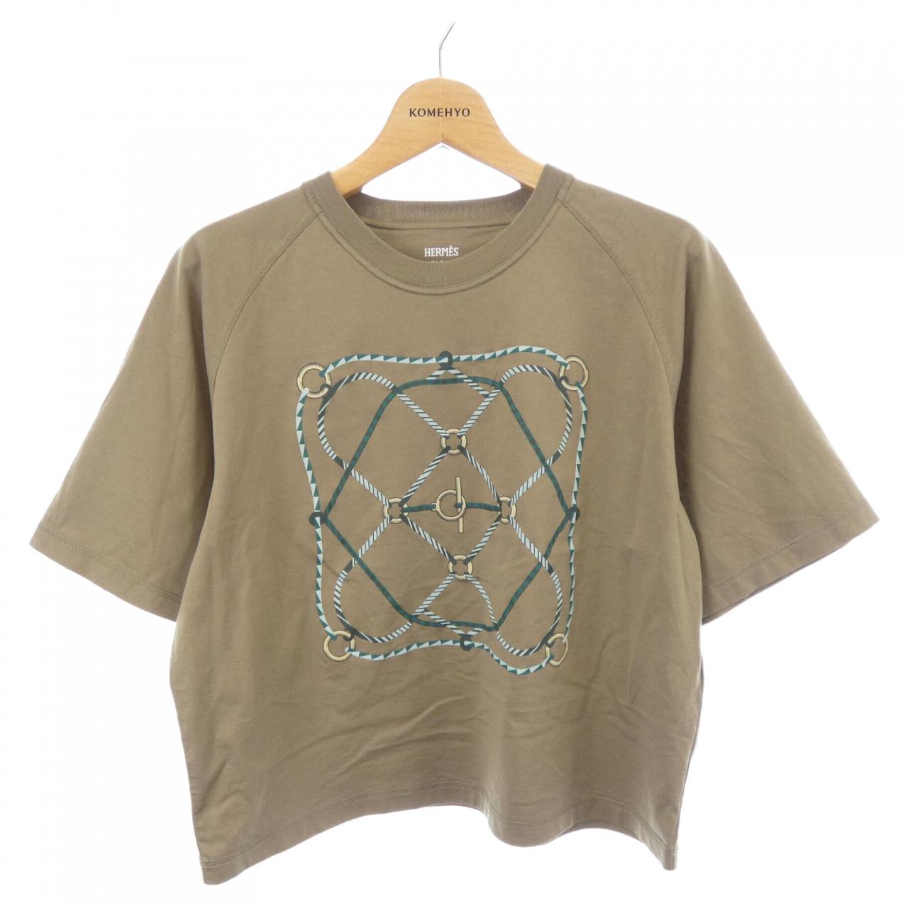 エルメス FIGURE ARTISTIQUE コットンTシャツ