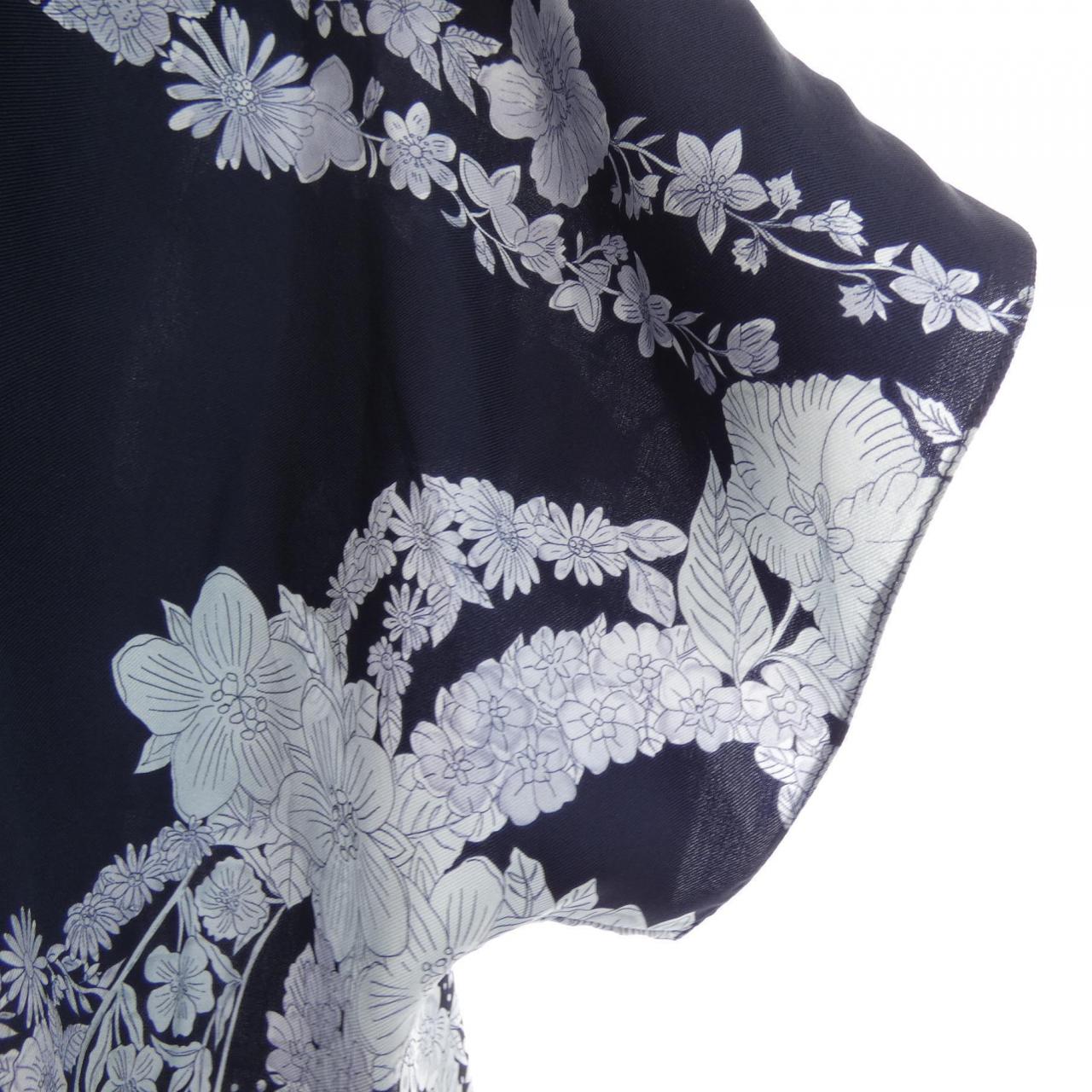 エルメス BRIDE DE GALA EN FLEURS シルク ワンピース