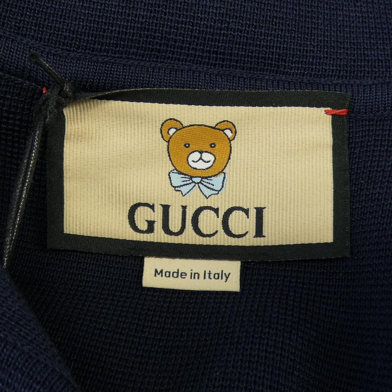 グッチ KAI×GUCCI コレクション レザーブローチポロシャツ 限定
