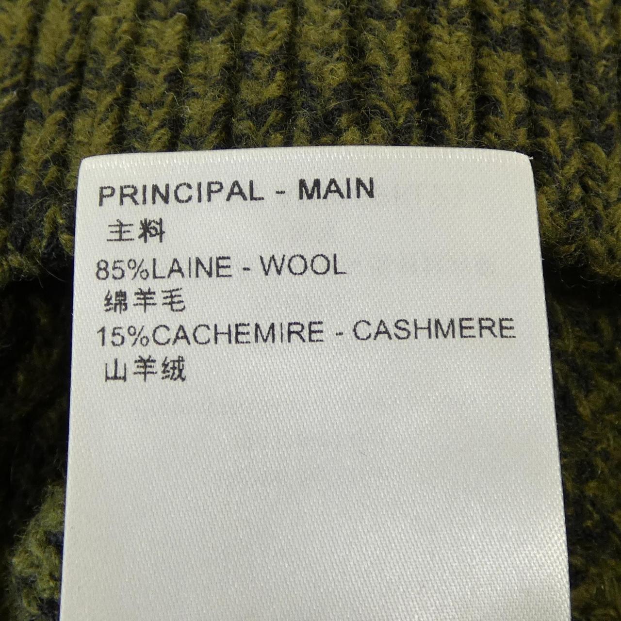 ルイヴィトン リブニットクロップドタートルネック カシミヤ混ニット