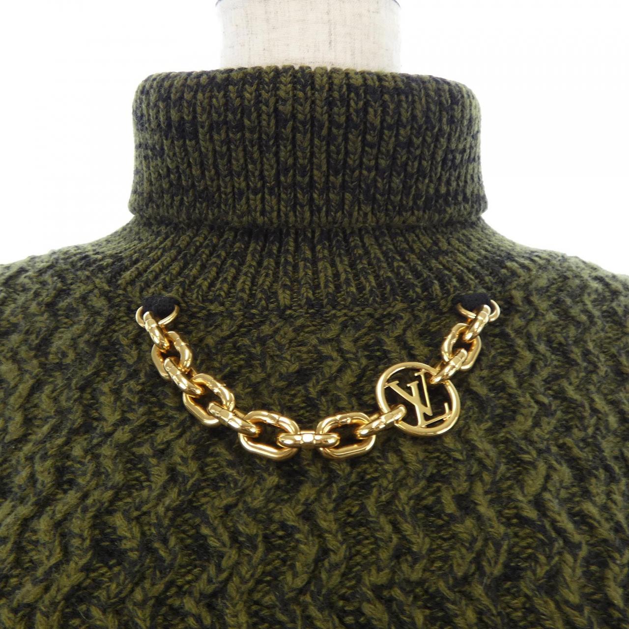 ルイヴィトン リブニットクロップドタートルネック カシミヤ混ニット