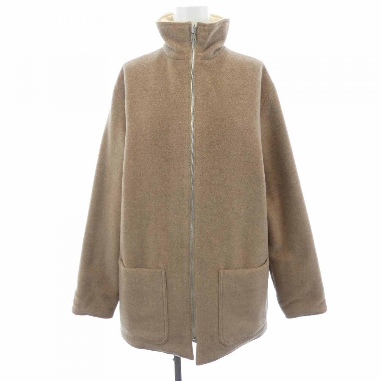 エルメス CHEVAL ツイルレーヌ シルク カシミヤ ポリエステル コート