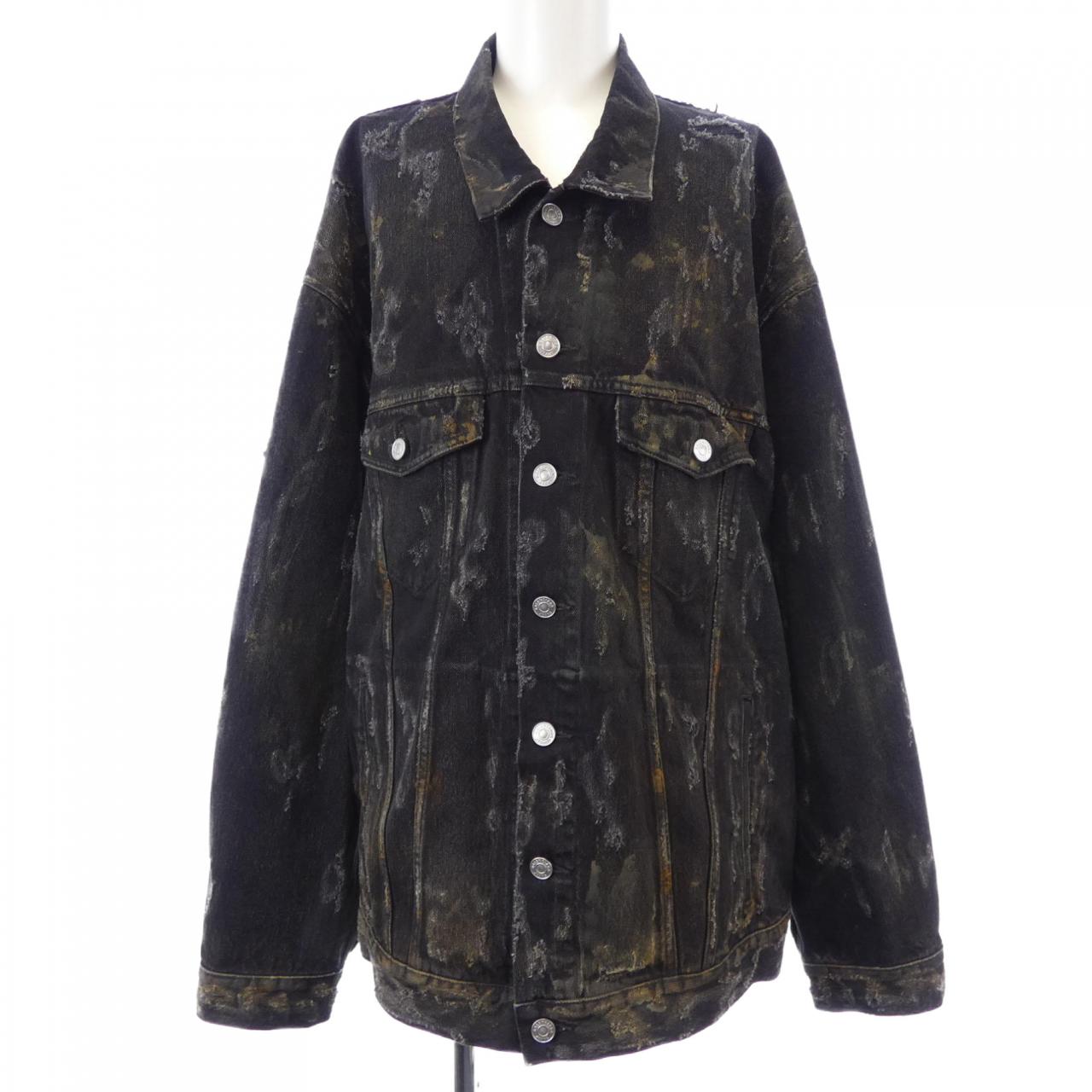 バレンシアガ スーパーデストロイオーバーサイズ デニムジャケット