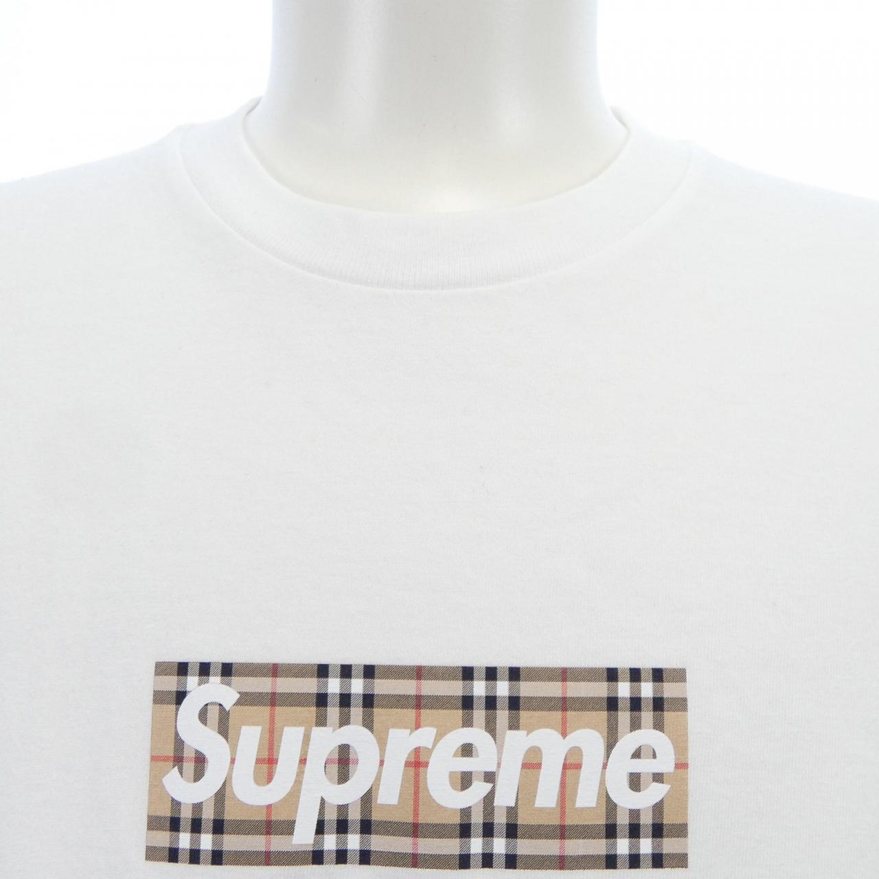 シュプリーム バーバリー コットンTシャツ