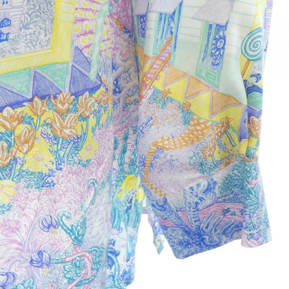 エルメス LES FOLIES DU FAUBOURG シルクシャツ