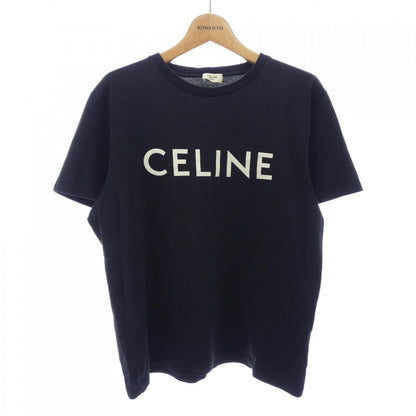 セリーヌ クラシックロゴ コットン Tシャツ