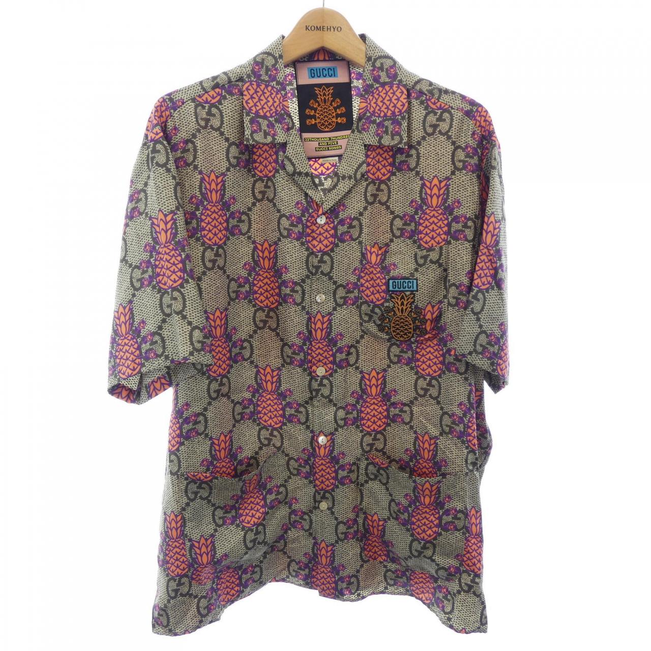 グッチ 22THOUSAND 7HUNDRED AND FIVE GUCCI SONG シルクシャツ