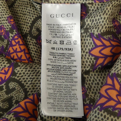 グッチ 22THOUSAND 7HUNDRED AND FIVE GUCCI SONG シルクシャツ
